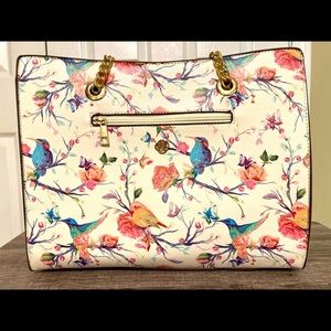 Carlos Santana floral tote